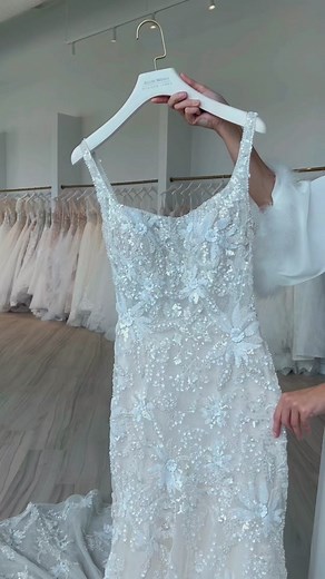 Sparkles are a must ✨ Meet Rapunzel by @Allure Bridals. #sparklyweddingdress #bridalstyle #maincharacter #weddingtok #2024bride #dressshopping #disneyfairytalewedding #disneyprincess #disneywedding