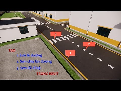 Chia sẻ cách tạo sơn lề đường, chỉ phân cách làn đường và sơn lối đi bộ trong Revit