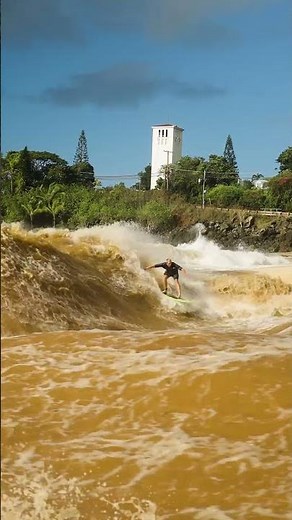 JOB surfing a MASSIVE man made wave 😱