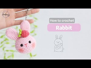 #465 | Rabbit Keychain Amigurumi | Crochet Animal | Amigurumi Beginners Tutorial | @Amibuzz