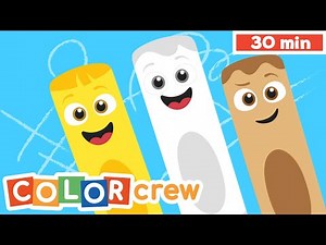 Toddler Learning Video | Color Crew - Compilation | @BabyFirst Learn Colors, ABCs, Rhymes & More ​