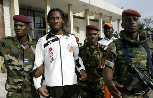 Didier Drogba and his dressing-room intervention in Ivory Coast’s civil war