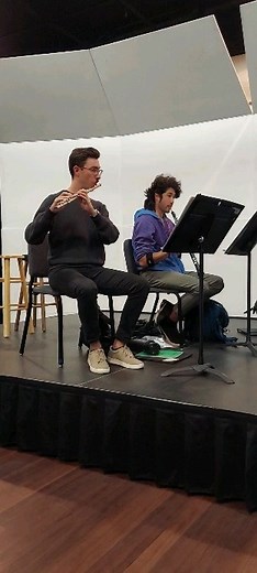 Behind the scenes at the Just For Kids: The Four Little Pigs rehearsal. Our little pig story comes with a twist! Join us on Saturday for this FREE, family fun concert. Get your free tickets at tucsonsymphony.org. Once upon a time, there were four little pigs. These little pigs loved playing their woodwind instruments, but now that they’ve moved away from home, they have to build their own houses! It wouldn’t be so bad if there weren’t this pesky wolf running around the neighborhood ruining their