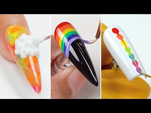 Rainbow Gel Polish Fix, Acrylic Restoration & Satisfying Designs💅 Viral Nail Art Repair 2025
