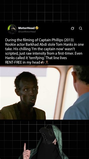 During the filming of Captain Philips (2013), Barkhad Abdi had Tom Hanks shook