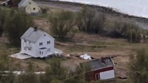 Landslide in northern Norway sweeps houses and cliffs into the sea