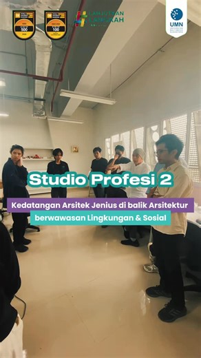 Pendidikan Profesi Arsitek UMN on Instagram: "Studio Profesi 2 PPAr menghadirkan Adi Purnomo (Mamo Studio) sebagai penguji ✨ Studio akhir bertema Co-Housing berkolaborasi dengan Gudskul, dengan masukan dan kritik langsung dari arsitek profesional. Belajar dari praktik nyata, bukan cuma teori. 🏗️ #StudioProfesi2 #PPAr #CoHousing #AdiPurnomo #MamoStudio #Gudskul #Arsitektur"