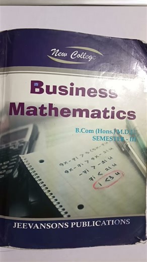 inverse of a Matrix by using the elementary operation business mathematics b.com