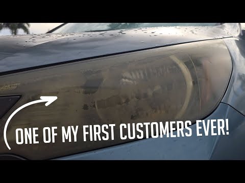 Redoing one of my first customer's vehicle! | Talking Headlight Restoration Business