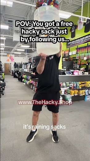 This store is literally giving them away... #hackysack #freebies #viral