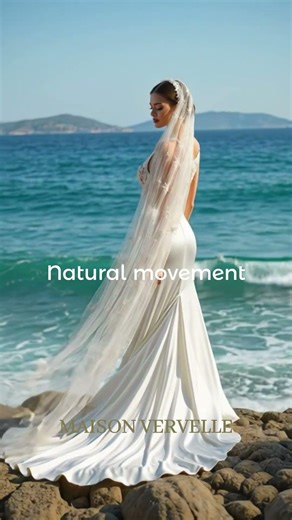 Beach Wedding Dress That Looks Effortless #beachweddingdress #bridalgown #weddingdress #beachbride