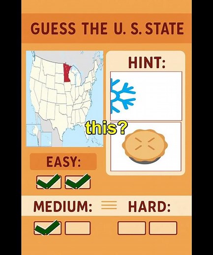🎯 Test Your US Geography! 6 States Quiz - Mixed Difficulty Level 🗺️
