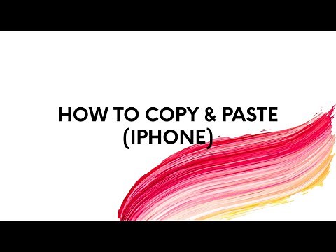 How to Copy & Paste { iPhone }