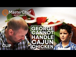 Cajun Chicken Is Too Hot For George Calombaris | Junior MasterChef Australia | MasterChef World