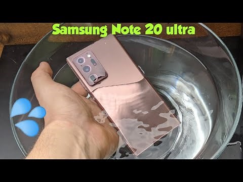 Samsung Galaxy Note 20 Ultra water test ? Water resistant?