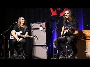 David Ellefson and Kiko Loureiro at Replay Guitar Exchange