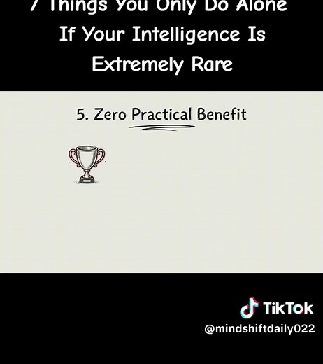 7 Things You Only Do Alone If Your Intelligence Is Extremely Rare. #intelligence #psychology #raretraits #highiq #deepthinkers
