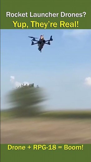 Ukrainian Drone Upgrades with RPG-18 Rocket Launcher