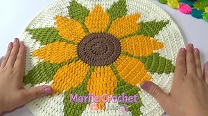 Crochet Sunflower Coaster You Can Make Easily