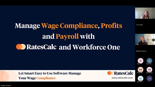 Workforce One & RatesCalc Webinar