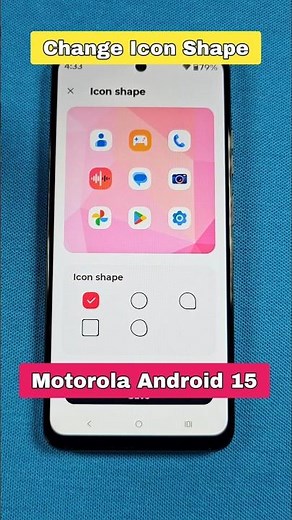Change App Icon Shape Moto G Android 15