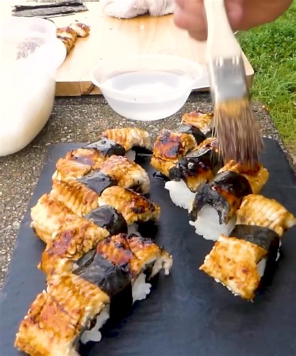 How to Turn a Slippery Eel into Perfect Sushi! 🍣 | Outdoor Chef Life
