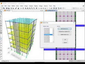 SAP2000 v 19.0.0 (13 Section Cut)