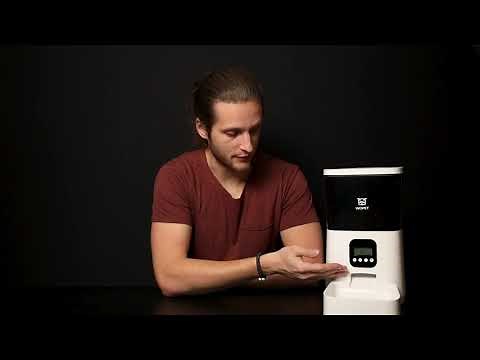 Set up WOpet Boost Automatic Cat & Dog Feeder 4-Meal