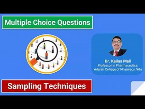 Biostatistics and Research Methodology ll Sampling Techniques ll MCQ Part I