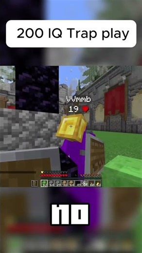 Pulling a 200 IQ trap play is easy 😭 #minecraft #challenge #lifstealsmp