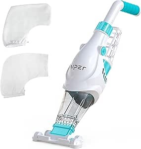 AIPER Cordless Pool Vacuum, Handheld Rechargeable Pool Vacuum Cleaner, Over 60 mins Running Time, Perfect for Above Ground Pools and In-Ground Pools, for Leaves, Sand and Debris