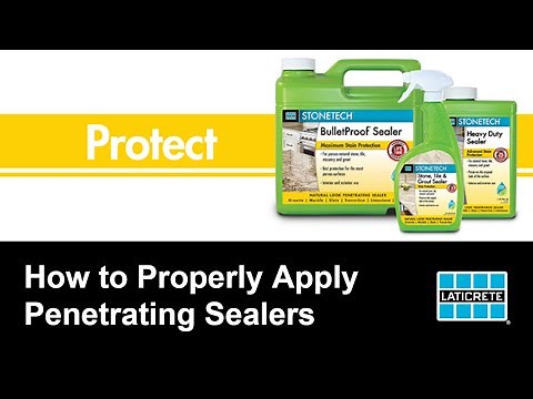 How to Properly Apply Penetrating Sealers