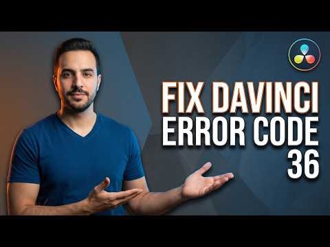 Fix DaVinci Error Code 36 (2026 Easy Guide)