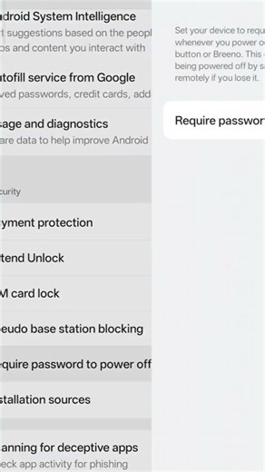 Required to password on Power Off #trending #shorts