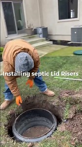 #How to install septic lid risers