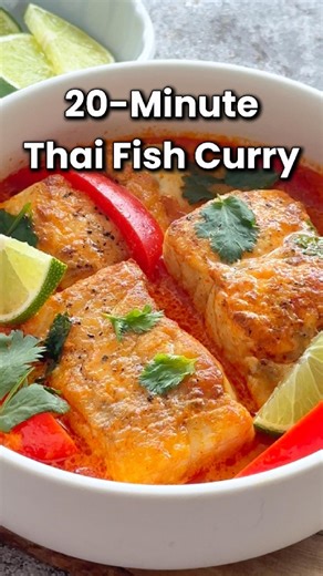 THAI FISH CURRY - Quick, flavorful, and incredibly satisfying! Tender fish fillets simmered in a fragrant and creamy red curry sauce in just 15 minutes. 🐟 Recipe link in the comments. Serve it with steamed white rice for the perfect meal! #thaifishcurry #redcurry #thaifood #easyrecipes #15minutemeals | Rasa Malaysia