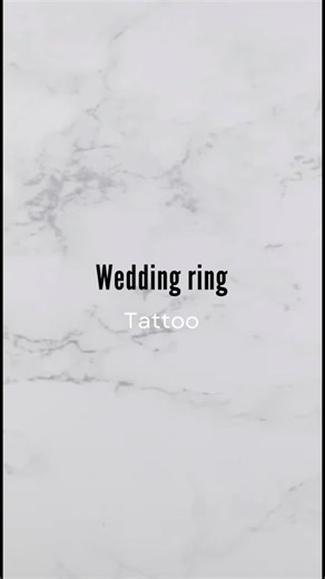 Unique Wedding Ring Tattoo Ideas