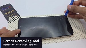 ImpactIQ' 3+3 Pack [Clear] Screen Protector for [ iphone 15 Pro Max ] +Camera Lens Protector +Screen Removing Tool | iphone 15 Screen Protector Glass with Bubble-Free Installation Frame | 9H Hardness