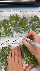 Leustean, marar sau alte ierburi aromatice pentru iarna. Se pastreaza perfect la congelator vidate! #Leustean #leusteanpentruiarna #conservareleustean | Video Retetele Mihaelei
