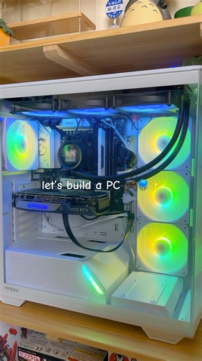 This was so fun to build! 🎮✨ #pcbuild #tech #gaming #gamingpc #gamingpcbuild #hobbies #desksetup