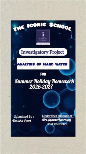 Investigatory Project (grade 11&12)#grade11science #project #experiment #chemistry