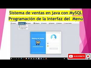 ✅ PARTE 05.✅ - Diseño de la Interfaz del Menú👻🖥️ Sistema de Ventas