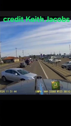 log trucker Keith Jacobs had a close call today