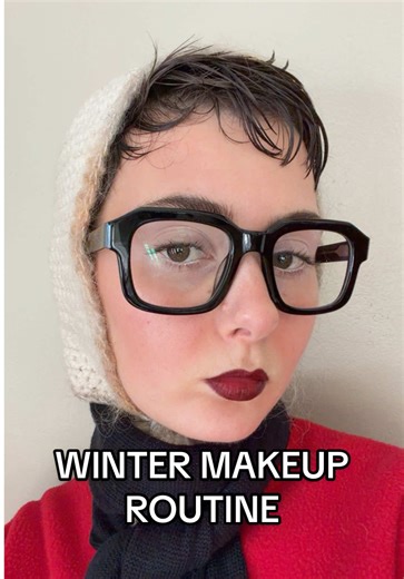 How I have been doing my makeup this winter @Saie @pradabeauty @Glossier @MERIT Beauty #wintermakeup #makeuptutorial #grwm #beauty