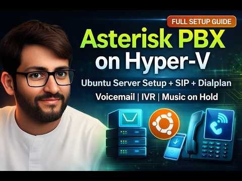 Asterisk PBX Setup on Ubuntu Server (Hyper-V) - Full Office VoIP System