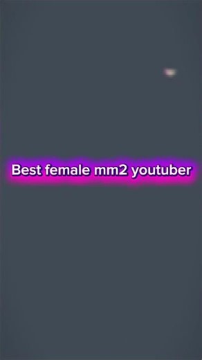 The best female mm2 youtuber!!! #roblox #edits