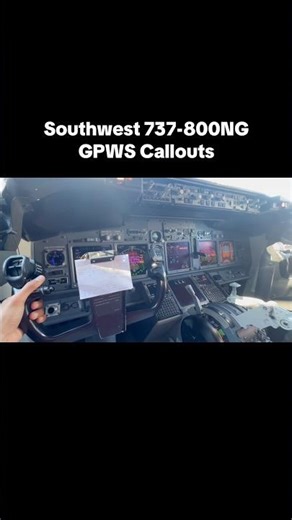 Boeing 737-800NG GPWS Callouts! | #shorts #aviation