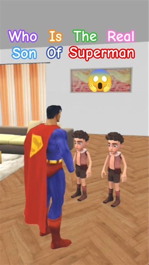 Who Is The Real Son Of Superman 😱 #shorts #indianbikedriving3d #indiantheftauto #gaming #gta