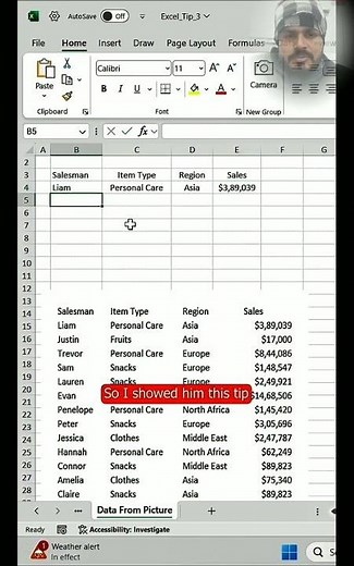 📚Learn how to insert a picture into Excel by copying and pasting. #shortvideo #viralvideo #reaction