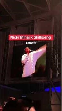 Nicki Minaj, Skillibeng Crocodile Teeth performance #toronto #nickiminaj #barbz #skillibeng #viral
